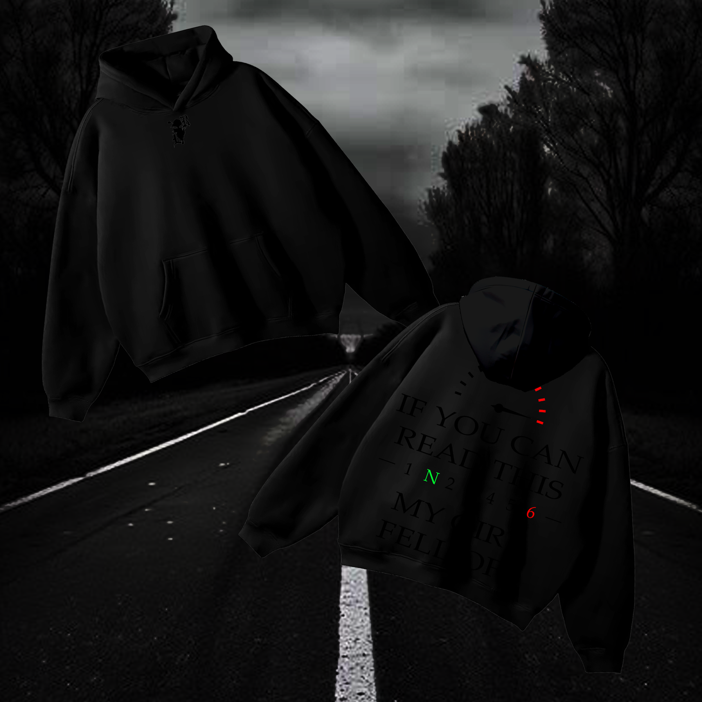 She Fell off Hoodie look only