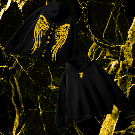 Gold Destroyed Hoodie
